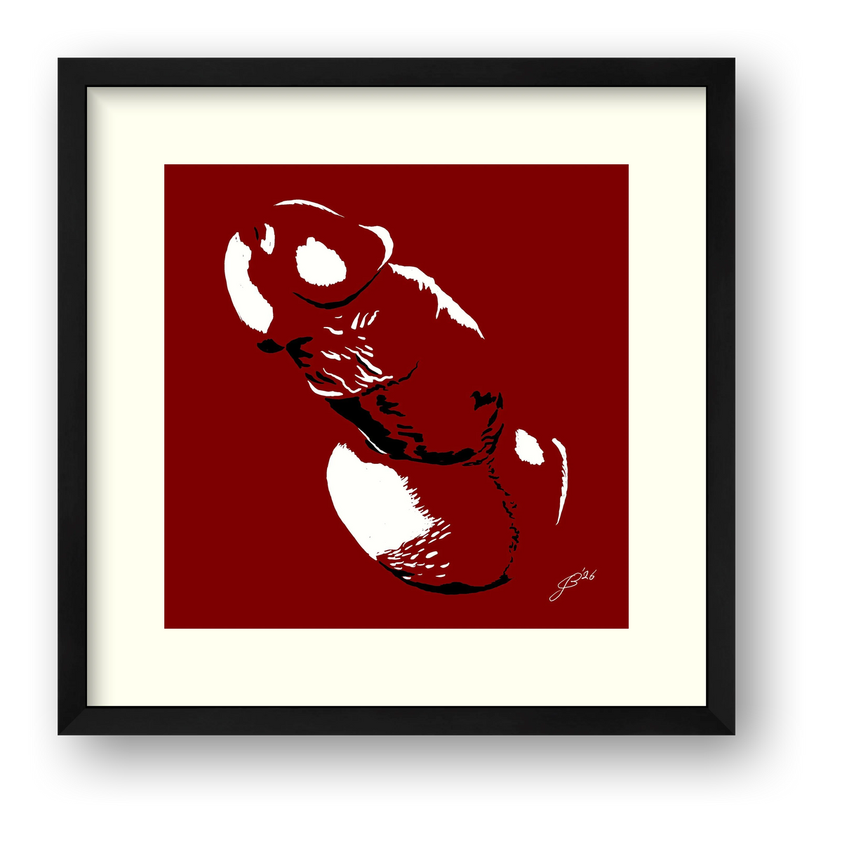 Phallic Art - Matteo — framed