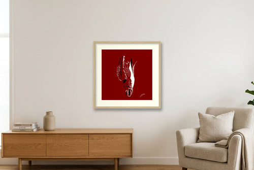 Bruno’s Dick Pic — 50×50cm, 20×20" Oak Frame