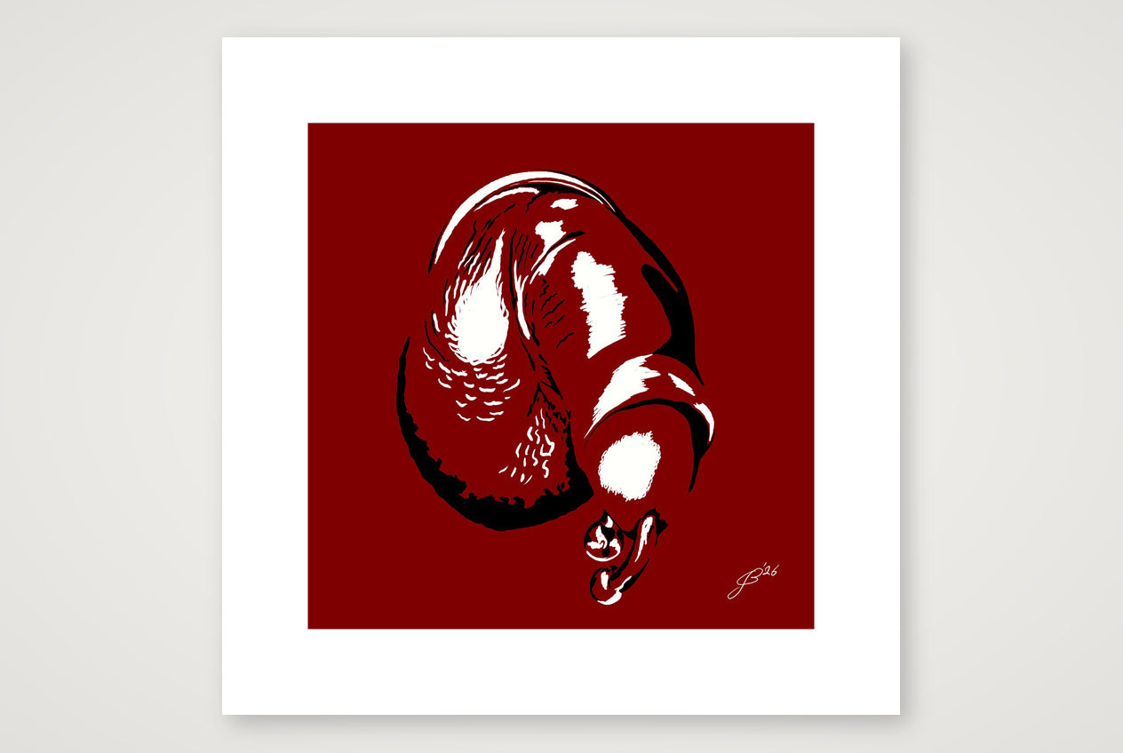 Julio’s Dick Pic — 30×30cm, 12×12" Print only