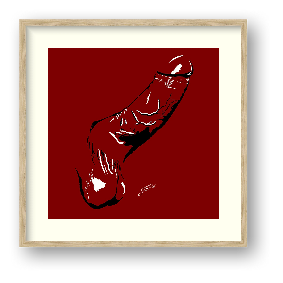 Phallic Art - Ralph — framed