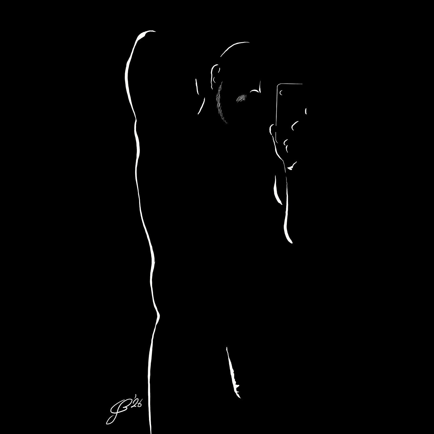 Selfie Si “Negative space Bear”