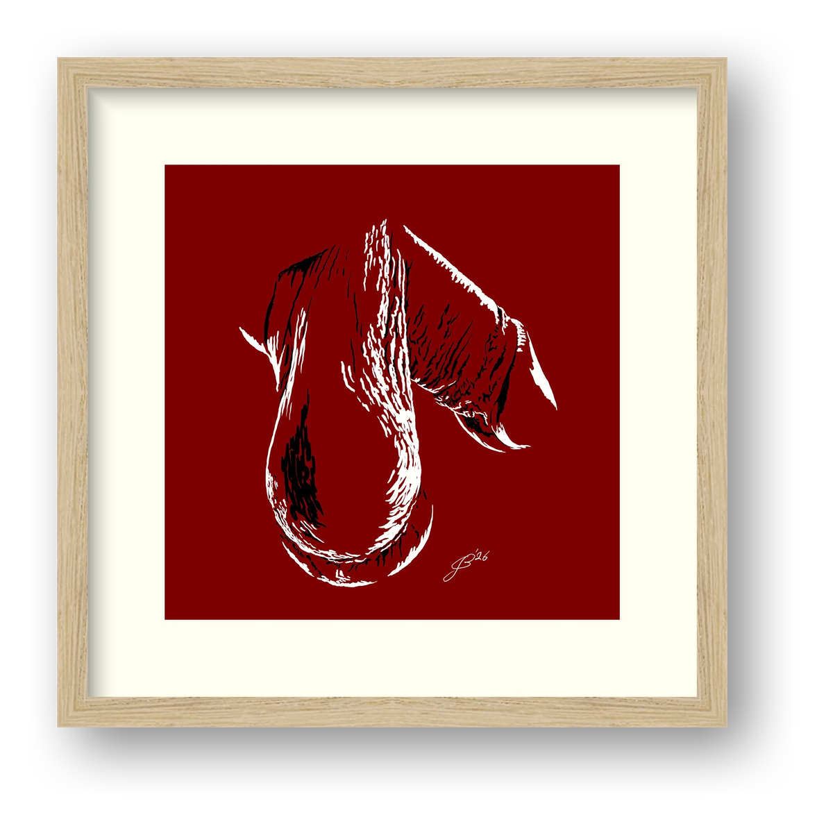 Phallic Art - Hunter — framed