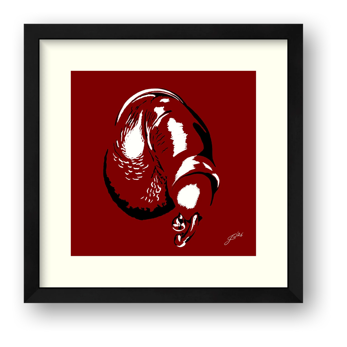 Phallic Art - Julio — framed