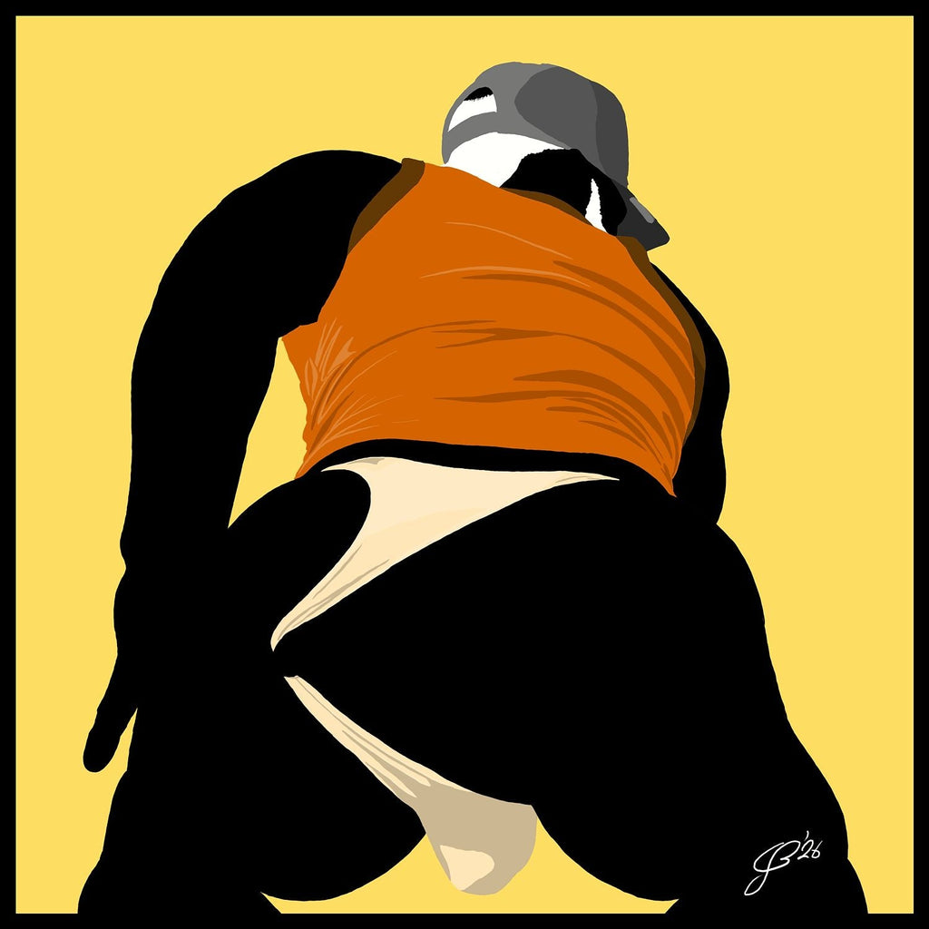 Tom - Bear flag colours Art - Yellow