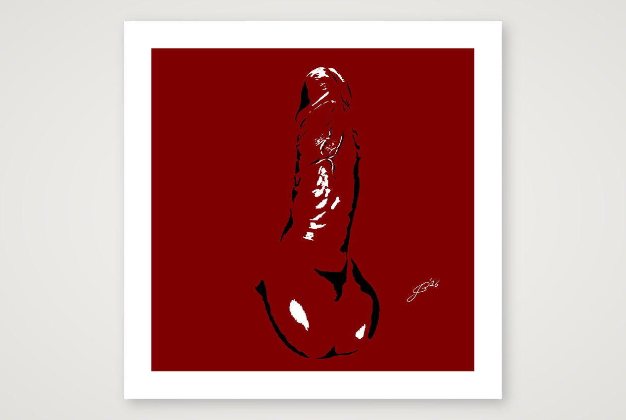 Carlos’s Dick Pic — 70×70cm, 28×28" Print only
