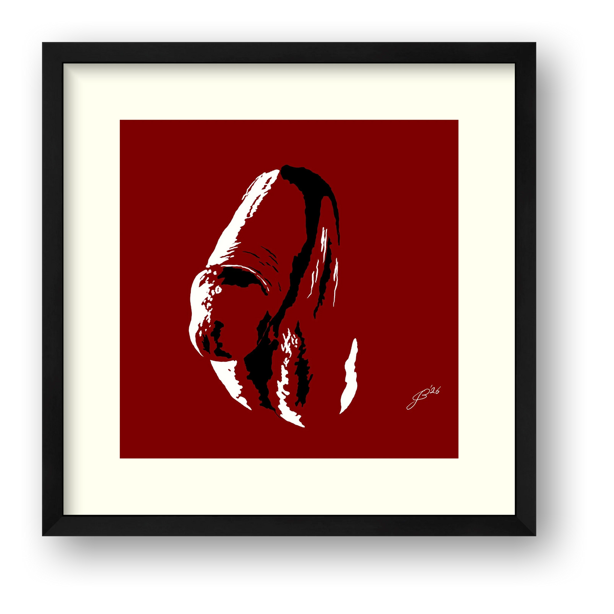 Phallic Art - Xavier — framed
