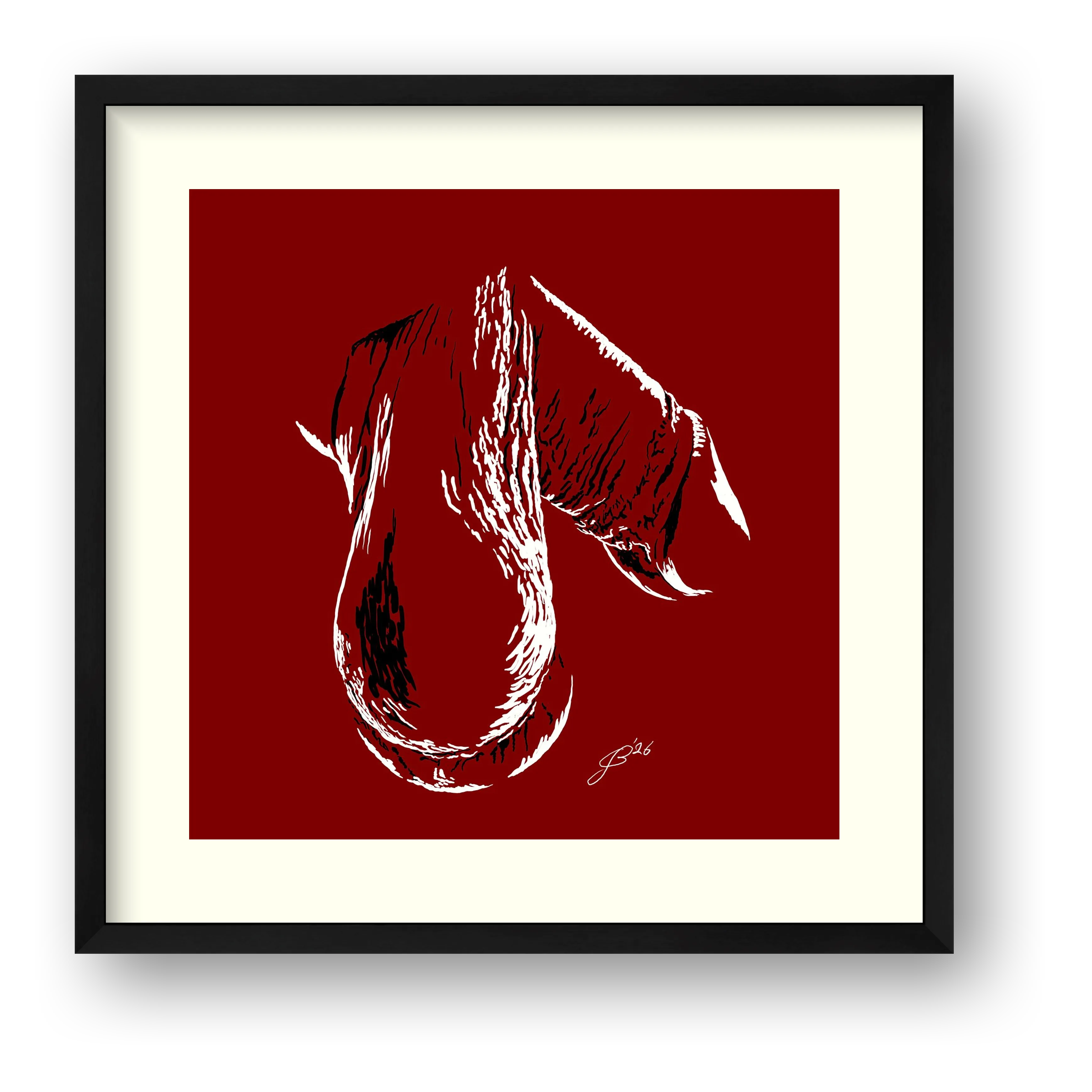 Hunter’s Dick Pic — framed