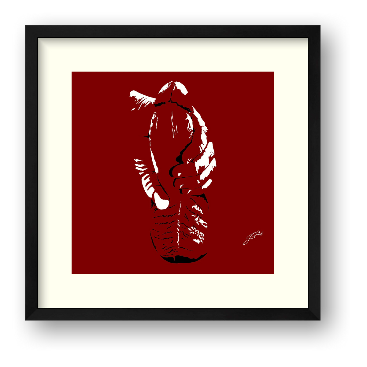 Phallic Art - Walt — framed