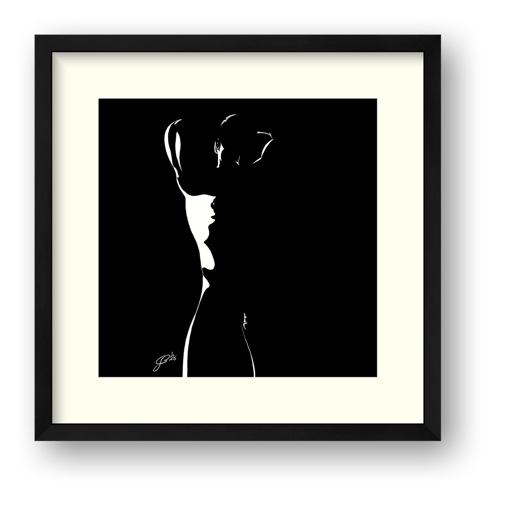Muscles Mark “Negative space Bear” — framed