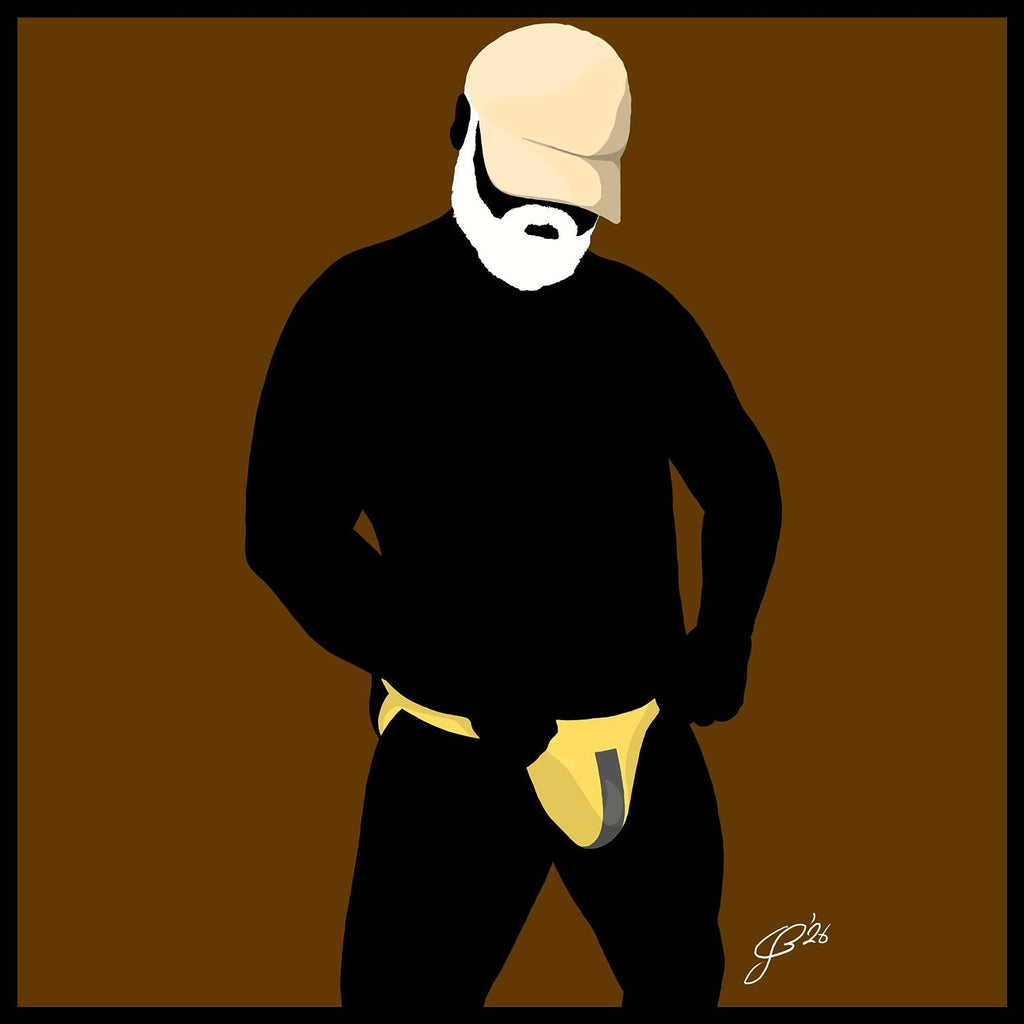 Jim - Bear flag colours Art - Brown
