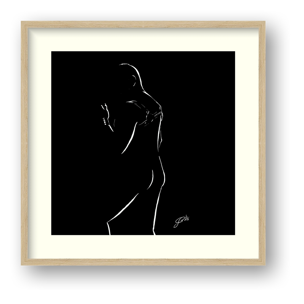 Jack “Negative space Bear” — framed