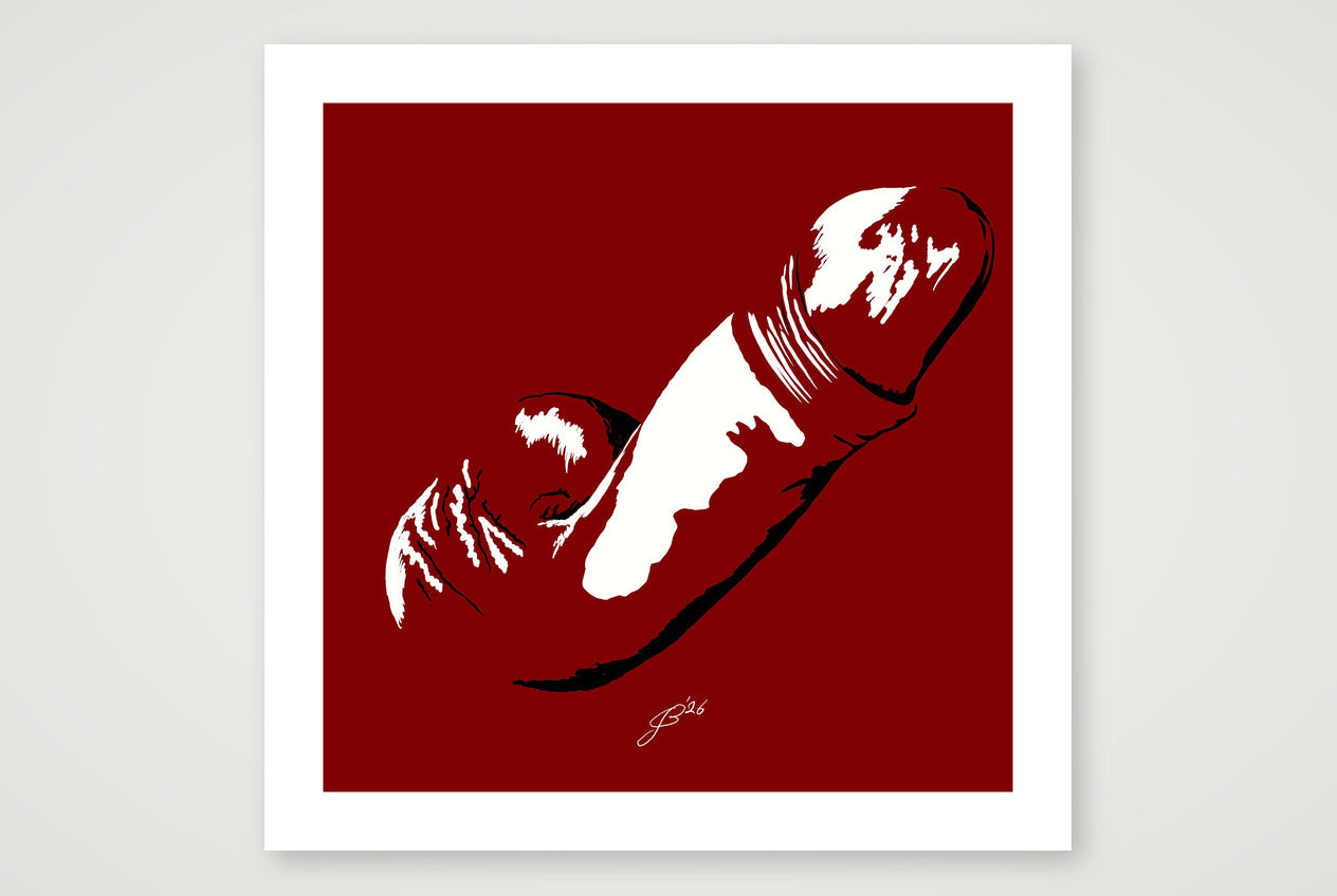 Ivor’s Dick Pic — 70×70cm, 28×28" Print only