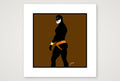 Scott - Bear flag colours Art - Brown — 30×30cm, 12×12" Print only