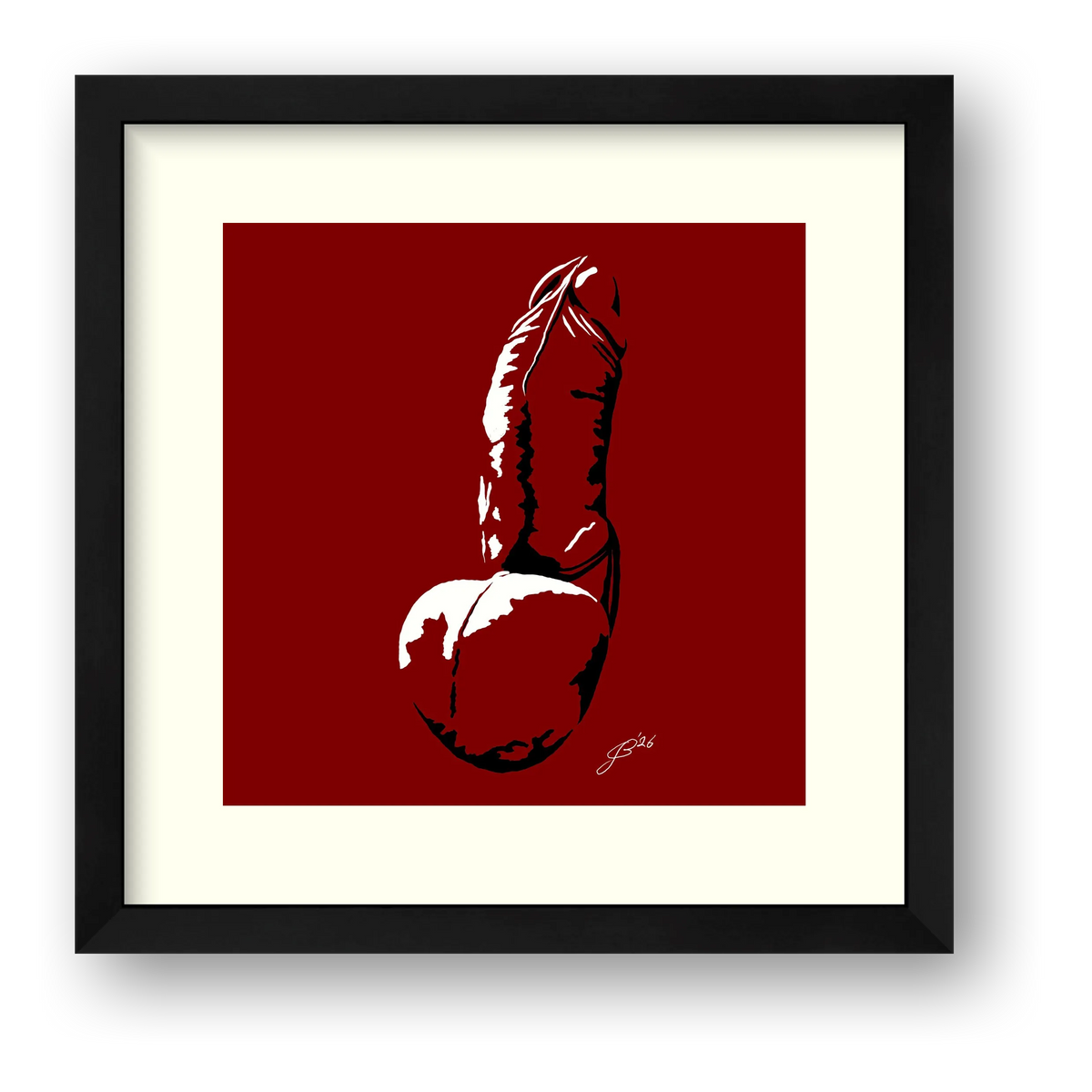 Phallic Art - Leo — framed