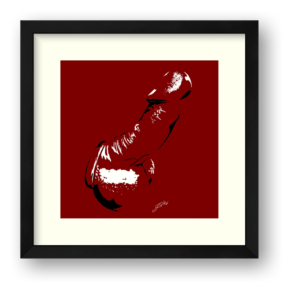 Phallic Art - Ulrich — framed