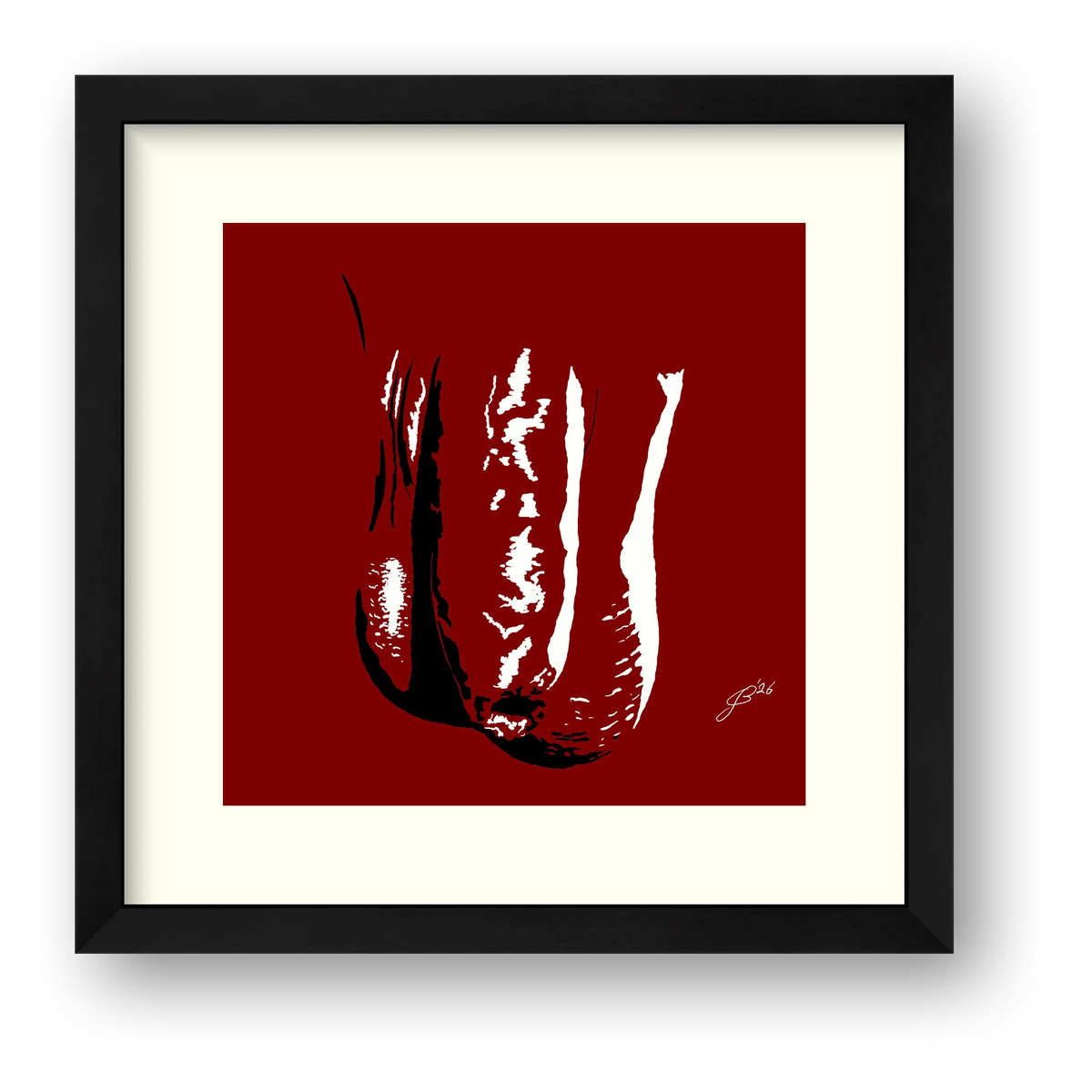 Phallic Art - Zander — framed
