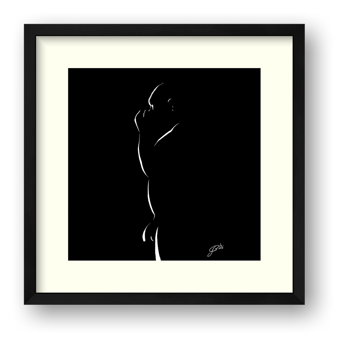 Cocky Conner “Negative space Bear” — framed