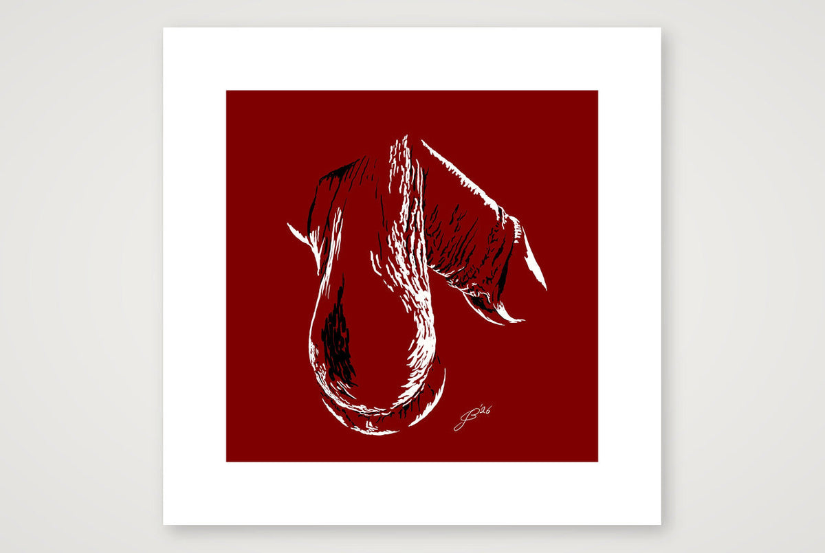 Phallic Art - Hunter — 30×30cm, 12×12" Print only
