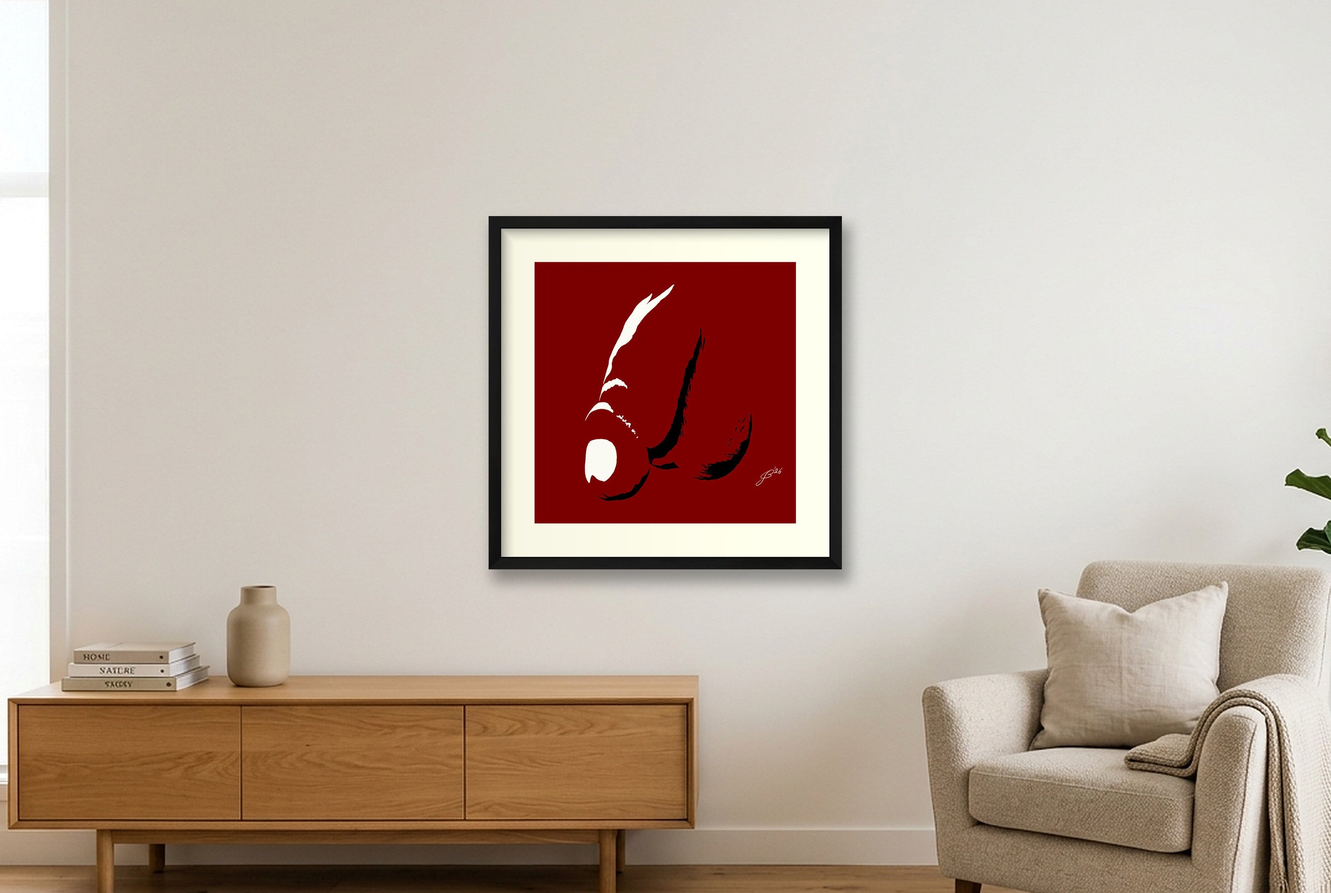 Barnardo’s Dick Pic — 50×50cm, 20×20" Black Frame