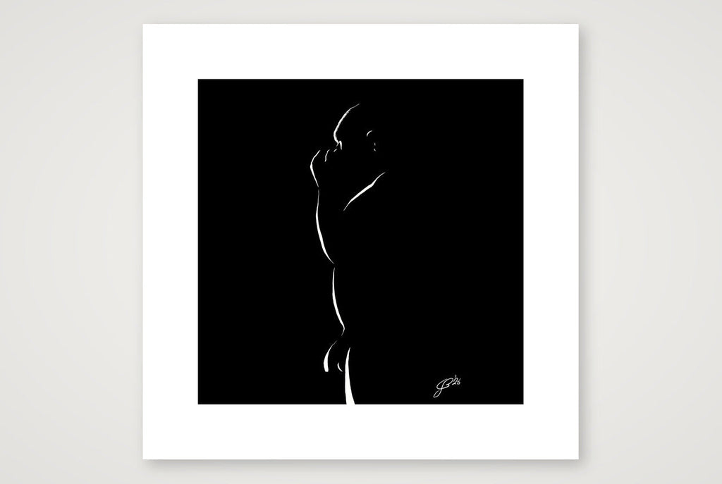 Cocky Conner “Negative space Bear” — 30×30cm, 12×12" Print only