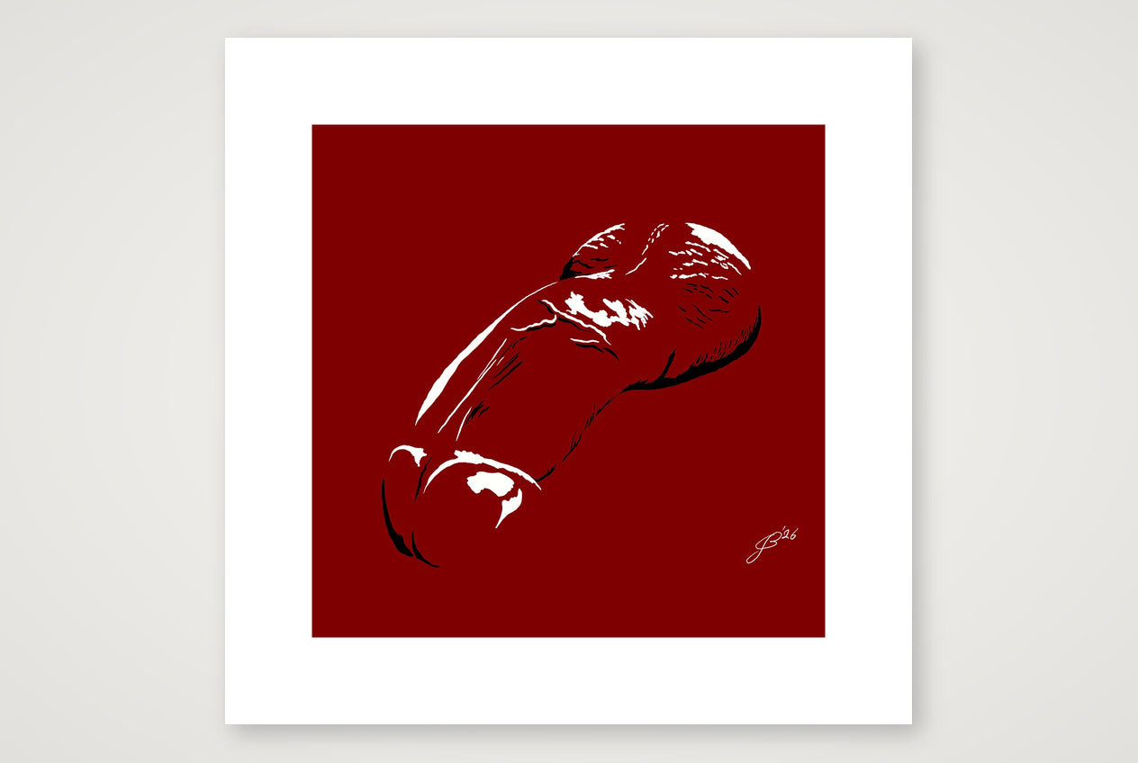 Yorik’s Dick Pic — 30×30cm, 12×12" Print only