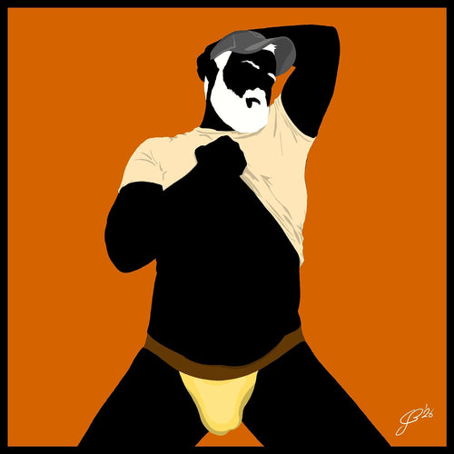 Ben - Bear flag colours Art - Orange