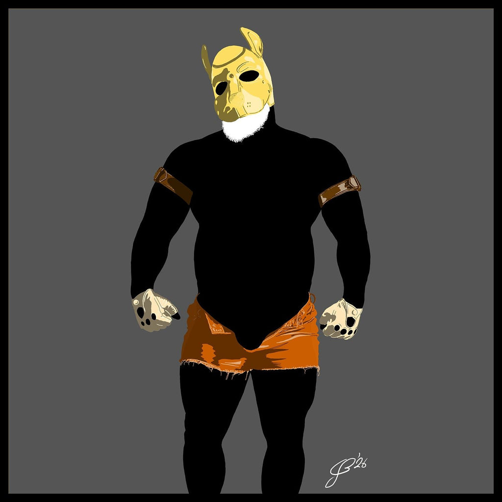 Buck - Bear flag colours Art - Grey