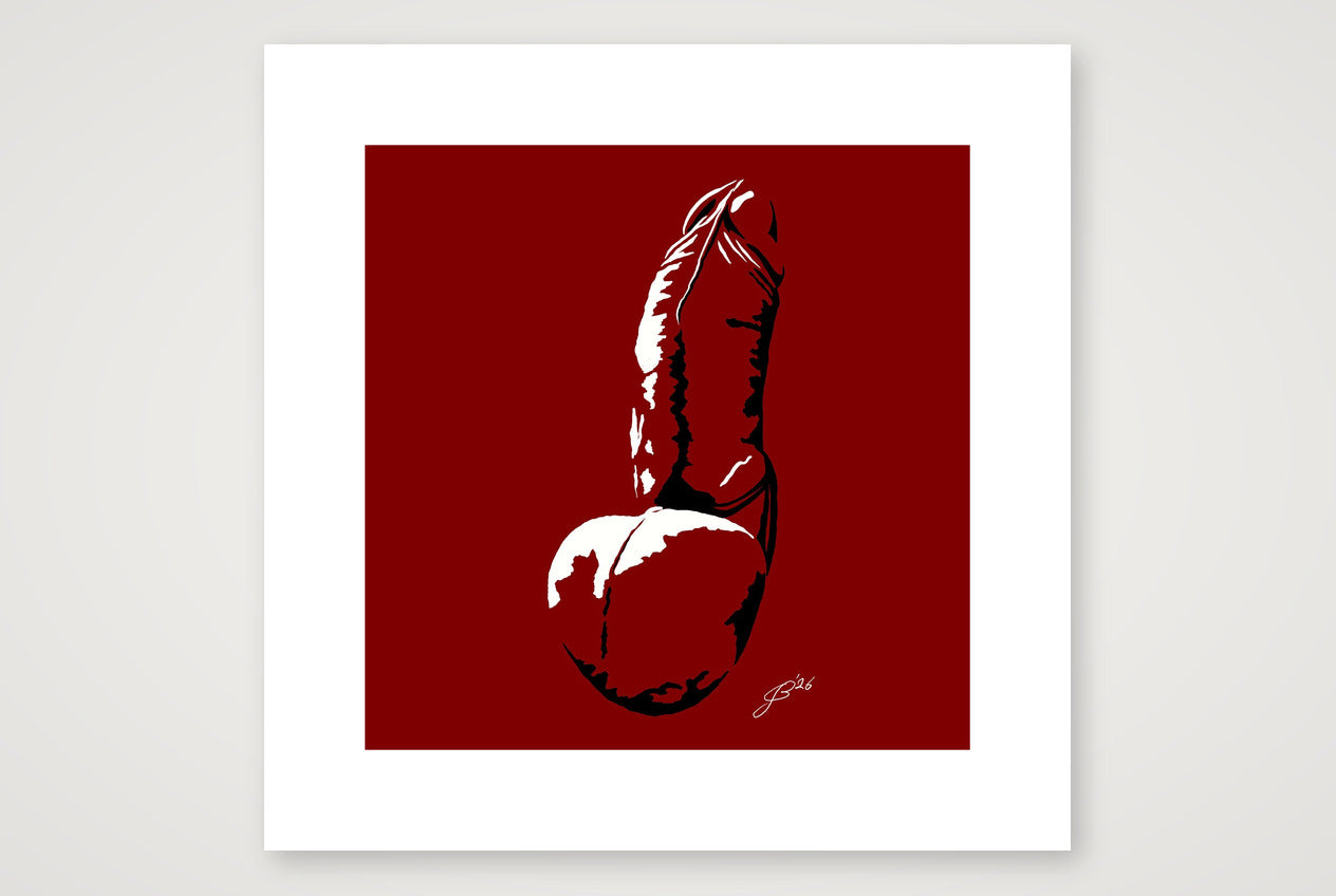 Leo’s Dick Pic — 40×40cm, 16×16" Print only