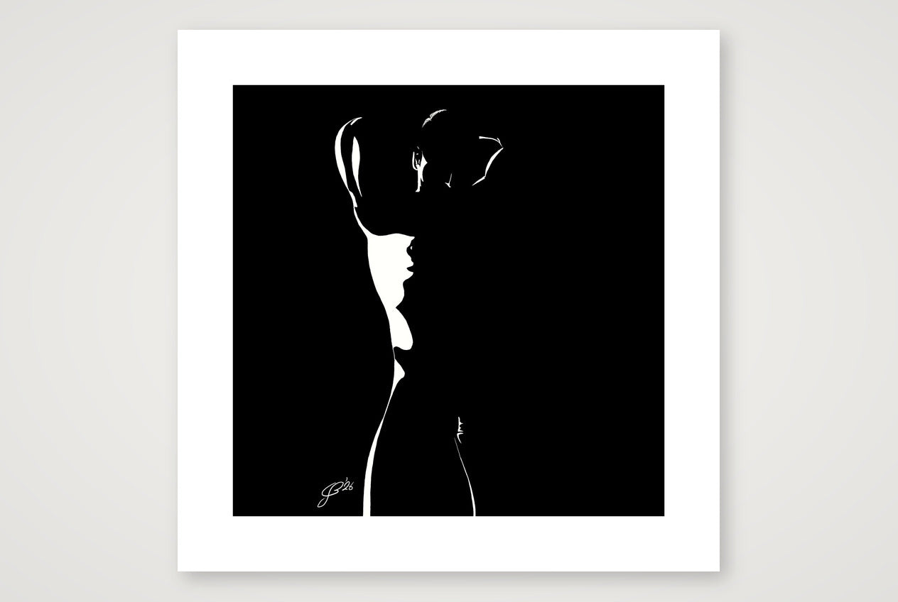 Muscles Mark “Negative space Bear” — 50×50cm, 20×20" Print only