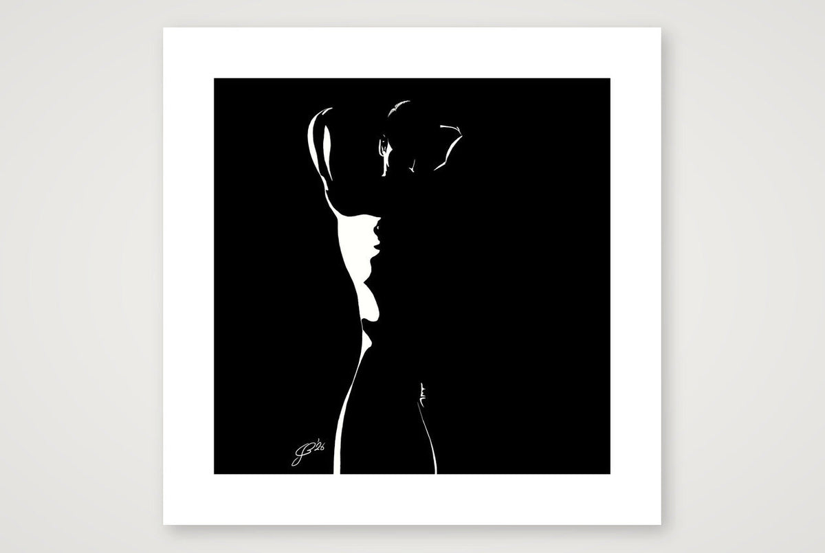 Muscles Mark “Negative space Bear” — 50×50cm, 20×20" Print only