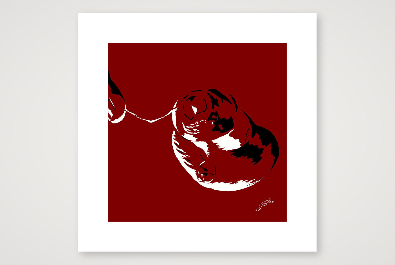Theo’s Dick Pic — 40×40cm, 16×16" Print only