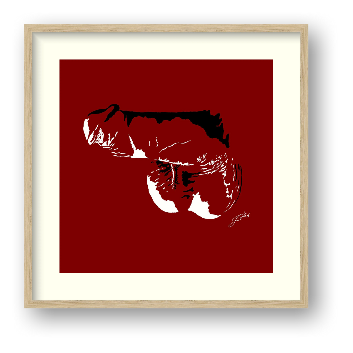 Phallic Art - Dave — framed