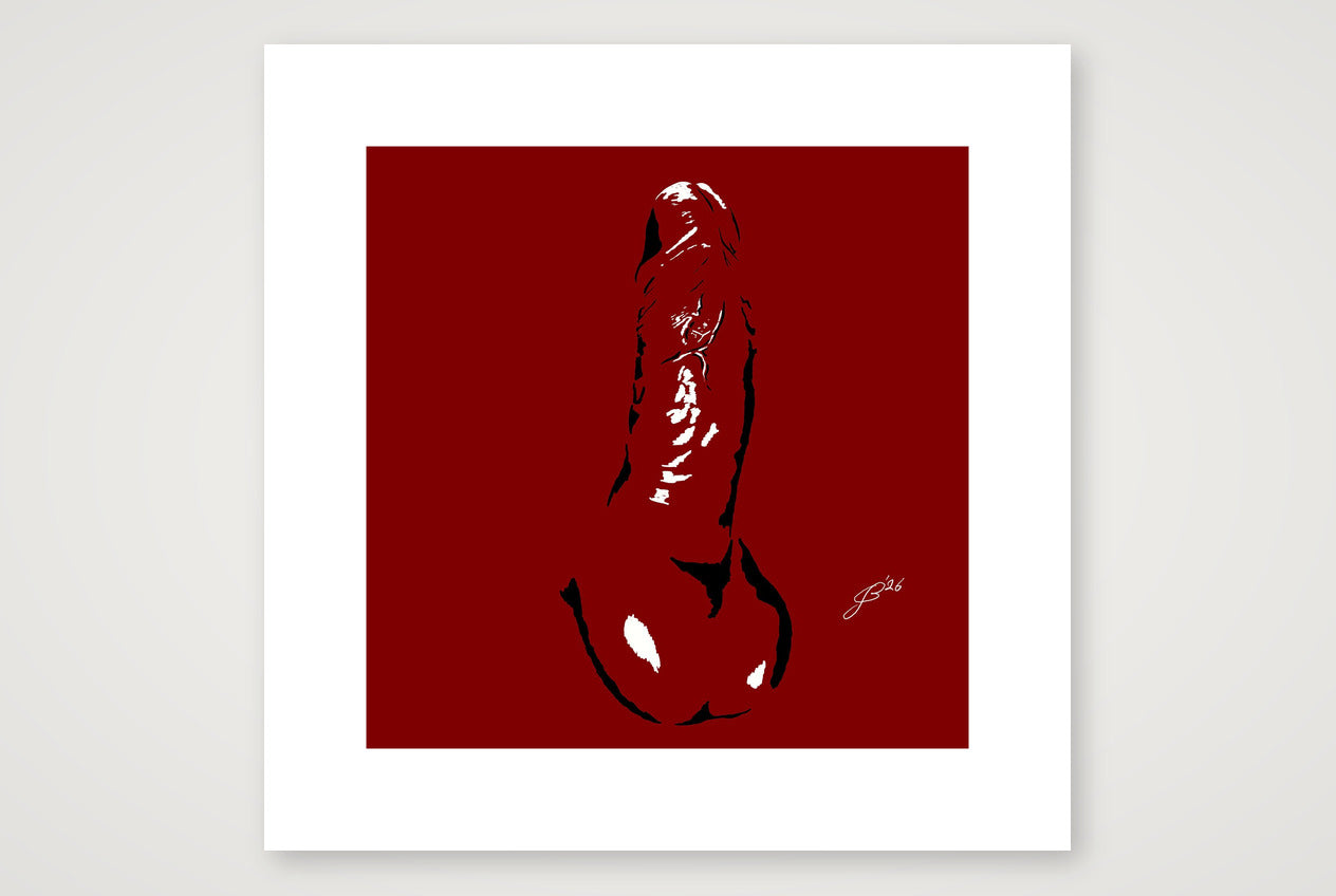 Carlos’s Dick Pic — 30×30cm, 12×12" Print only
