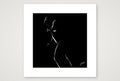 Leaning Len “Negative space Bear” — 30×30cm, 12×12" Print only