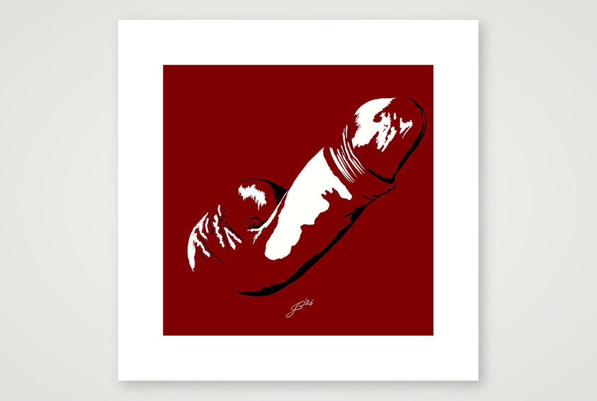 Phallic Art - Ivor — 40×40cm, 16×16" Print only