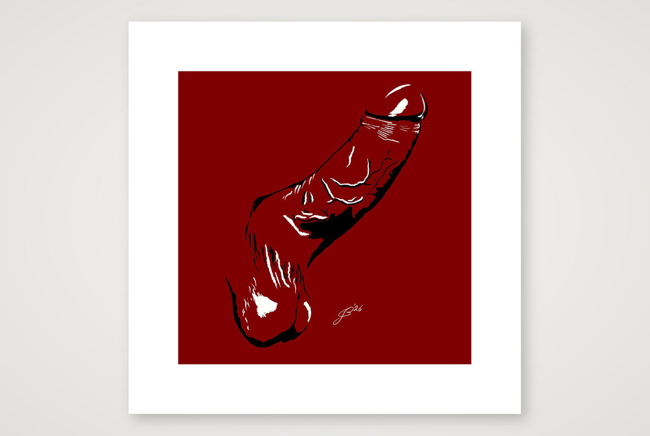 Ralph’s Dick Pic — 30×30cm, 12×12" Print only