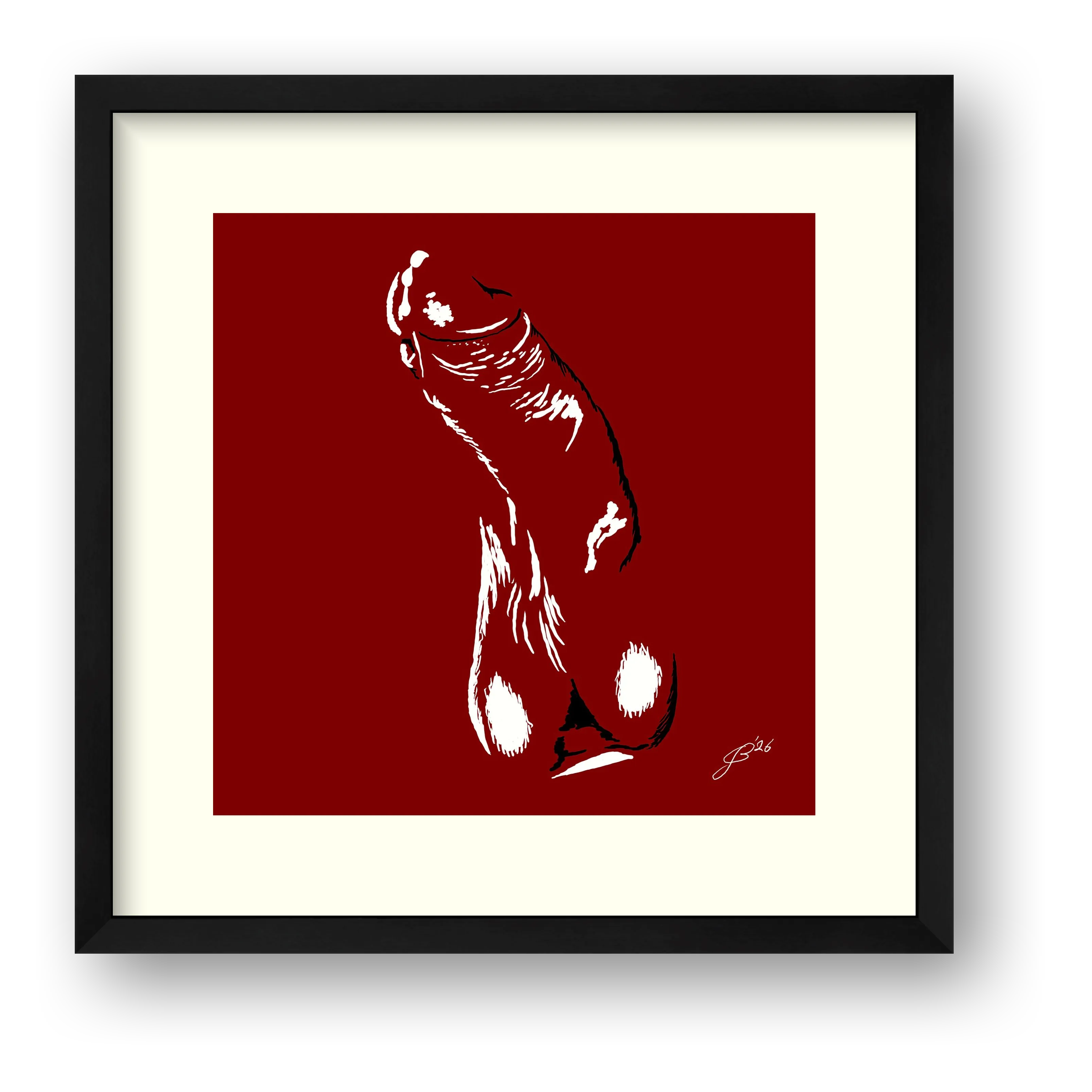 Gerhard’s Dick Pic — framed