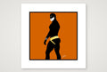 Scott - Bear flag colours Art - Orange — 30×30cm, 12×12" Print only