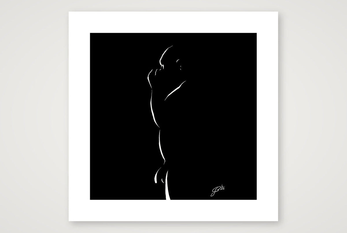 Cocky Conner “Negative space Bear” — 50×50cm, 20×20" Print only