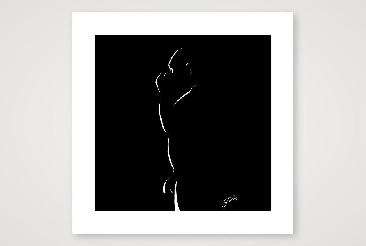 Cocky Conner “Negative space Bear” — 50×50cm, 20×20" Print only