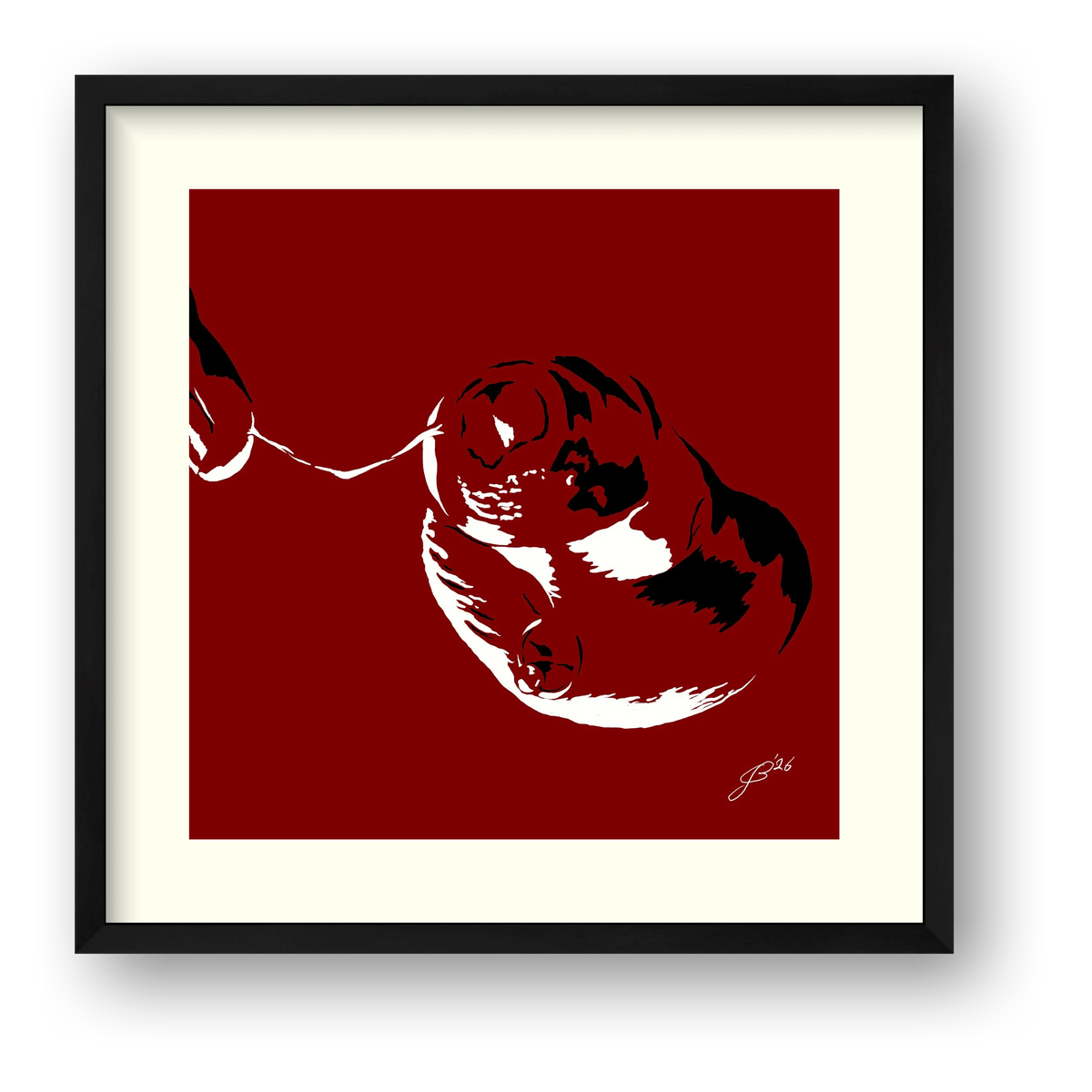 Phallic Art - Theo — framed
