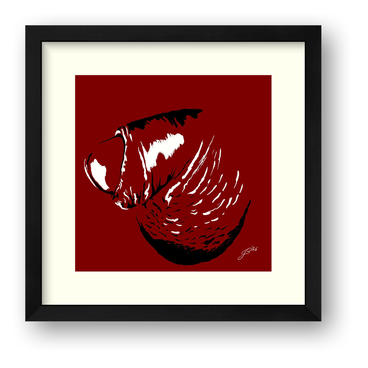 Phallic Art - Pierre — framed