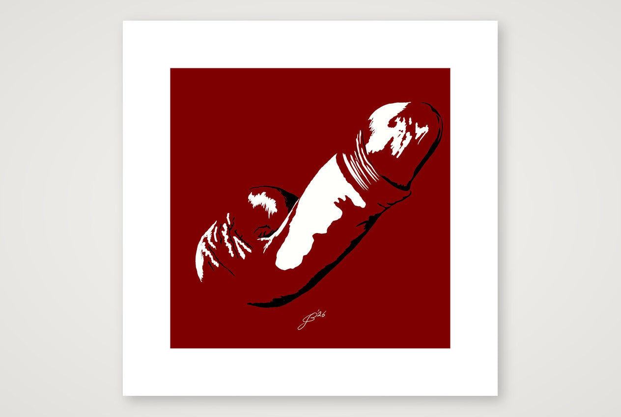 Ivor’s Dick Pic — 30×30cm, 12×12" Print only