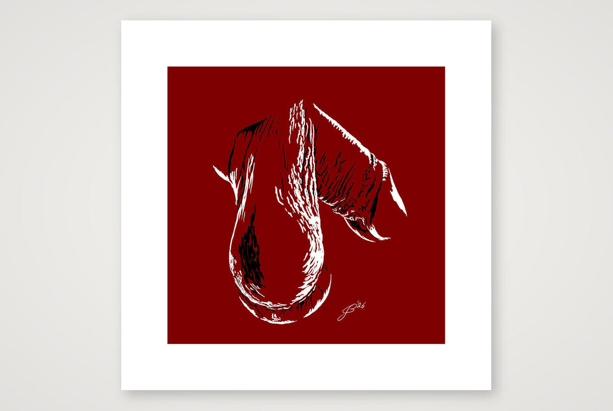 Phallic Art - Hunter — 40×40cm, 16×16" Print only