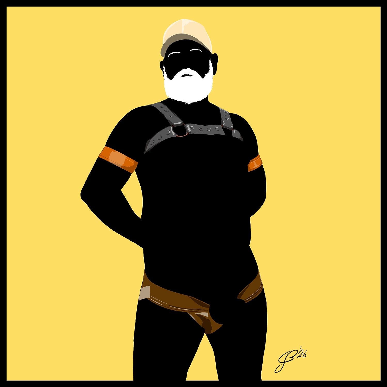 Rob - Bear flag colours Art - Yellow