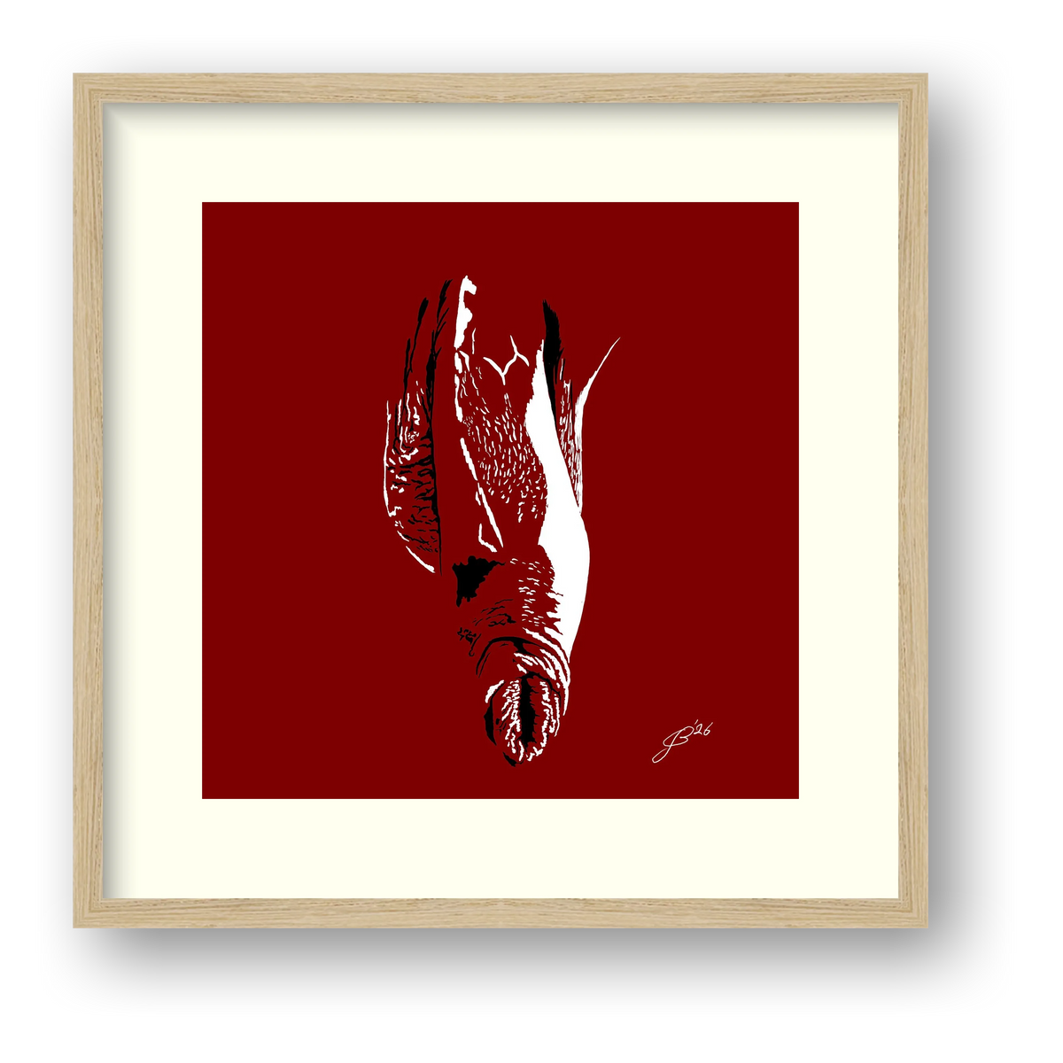 Phallic Art - Bruno — framed