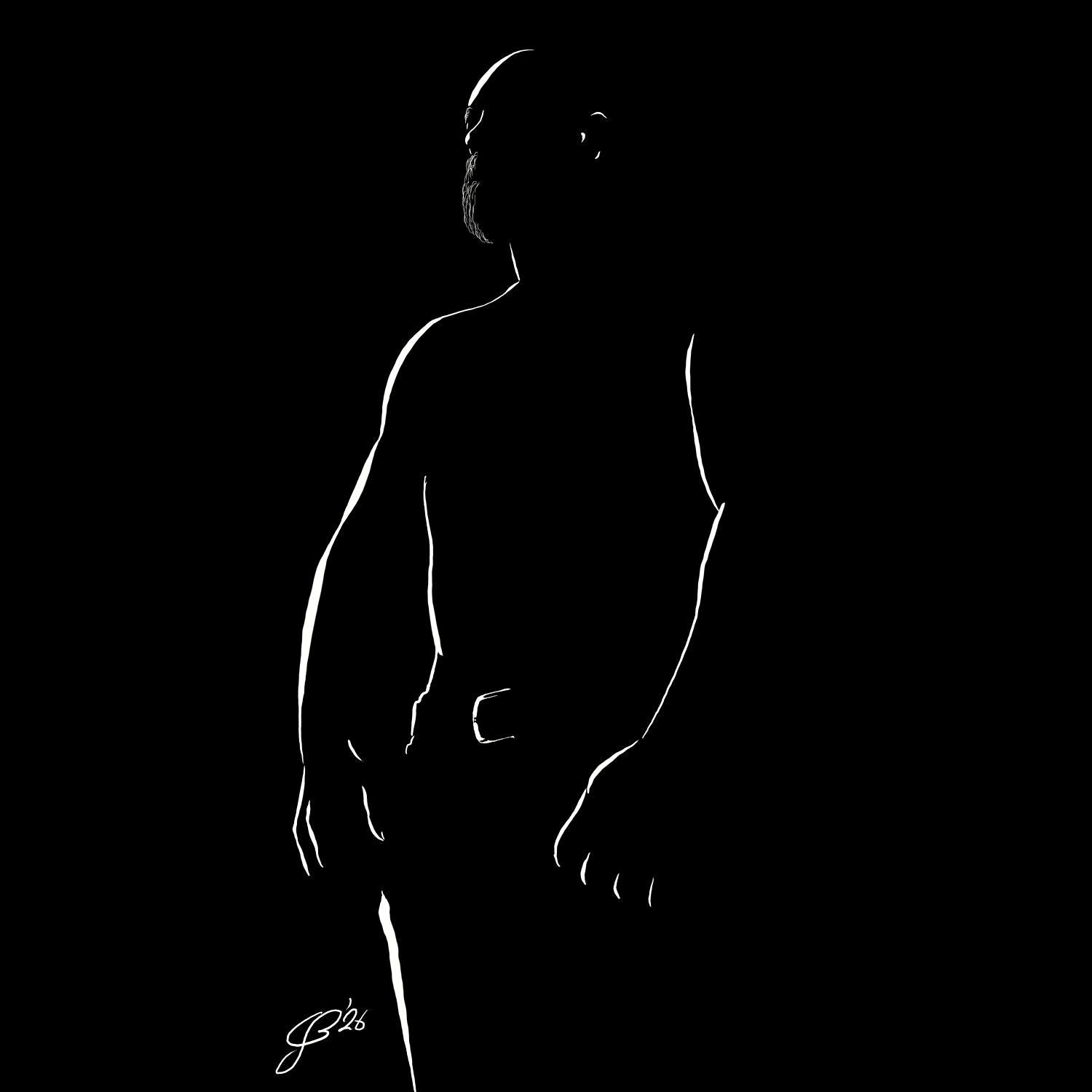 Beefy Bernie “Negative space Bear”