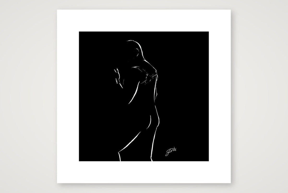 Jack “Negative space Bear” — 30×30cm, 12×12" Print only