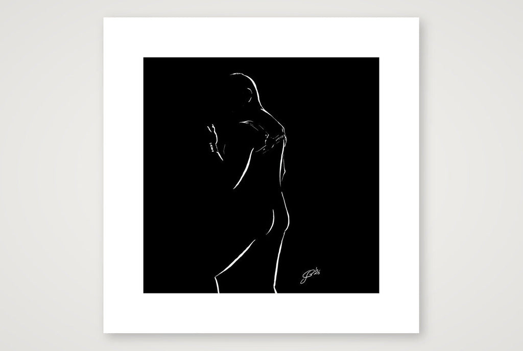 Jack “Negative space Bear” — 30×30cm, 12×12" Print only