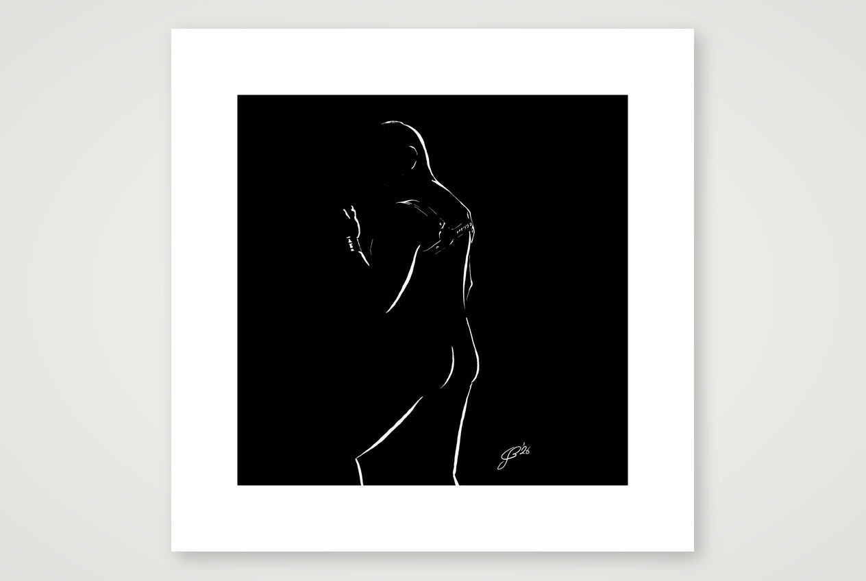 Jack “Negative space Bear” — 30×30cm, 12×12" Print only